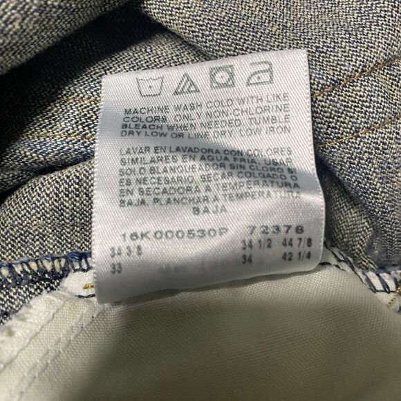 LEE Premium Select Jeans Straight Leg Regular Distressed Medium Wash Mens 32x34 - Picture 6 of 9